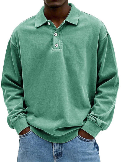 Rainer™ Herrenpoloshirt mit langen Ärmeln