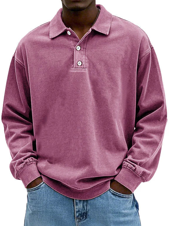 Rainer™ Herrenpoloshirt mit langen Ärmeln